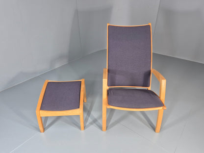 Vintage Danish Lounge Chair and Footstool Luna by Morten Gottler EB11357 MNOR3
