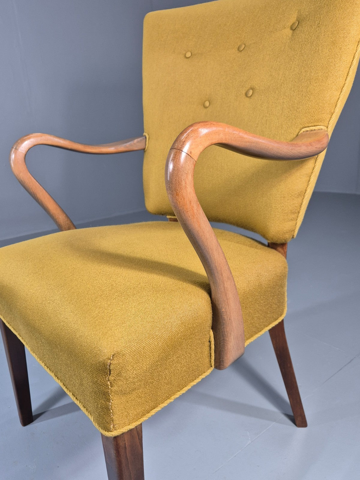 Vintage Mid Century Danish Lounge Chair High Back 1950s Retro EB11815 MNOR15