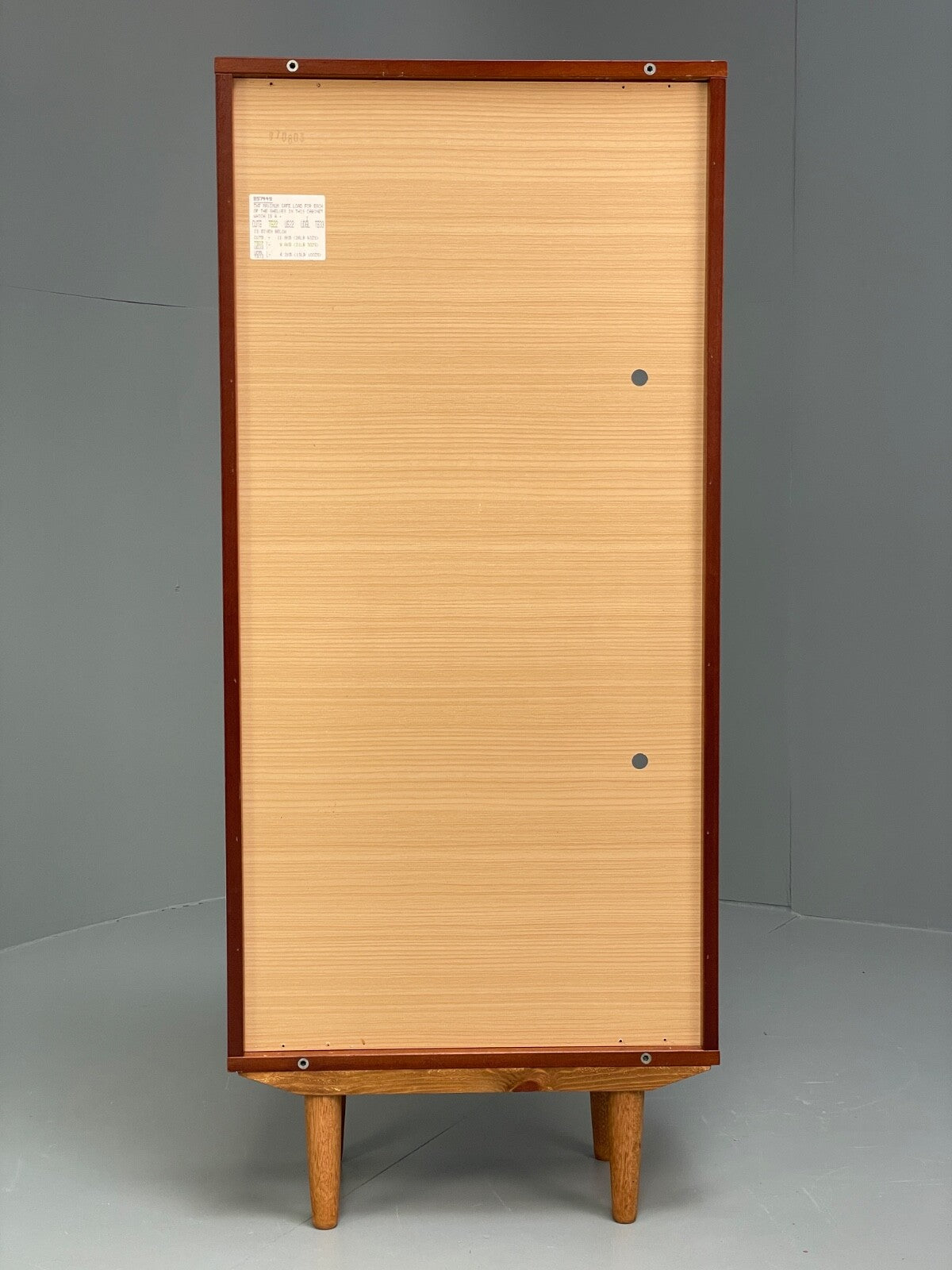 Vintage Cherrywood Bookcase Beaver & Tapley Glass Shelving Retro EB9758 MWOO - UKDK FURNITURE