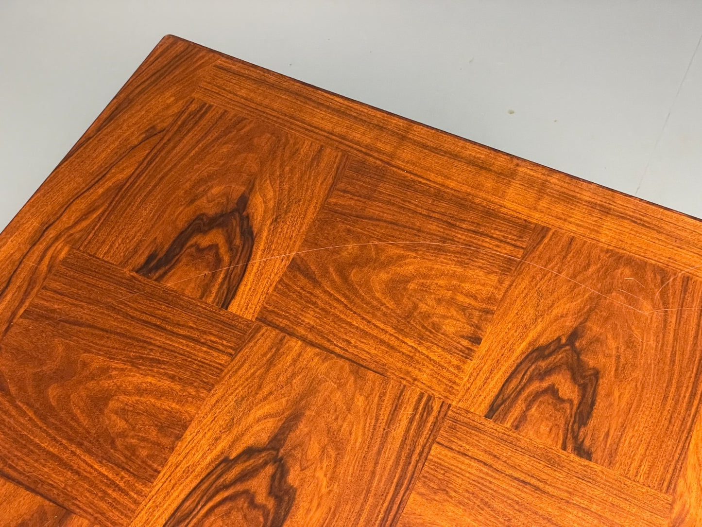 Vintage Rectangular Coffee Table By Heggen Norway Checkerboard EB7155 MWOO9