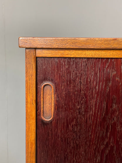 Vintage Danish Oak Sideboard 1970s Retro Shelving Drawers EB10870 MWOO6