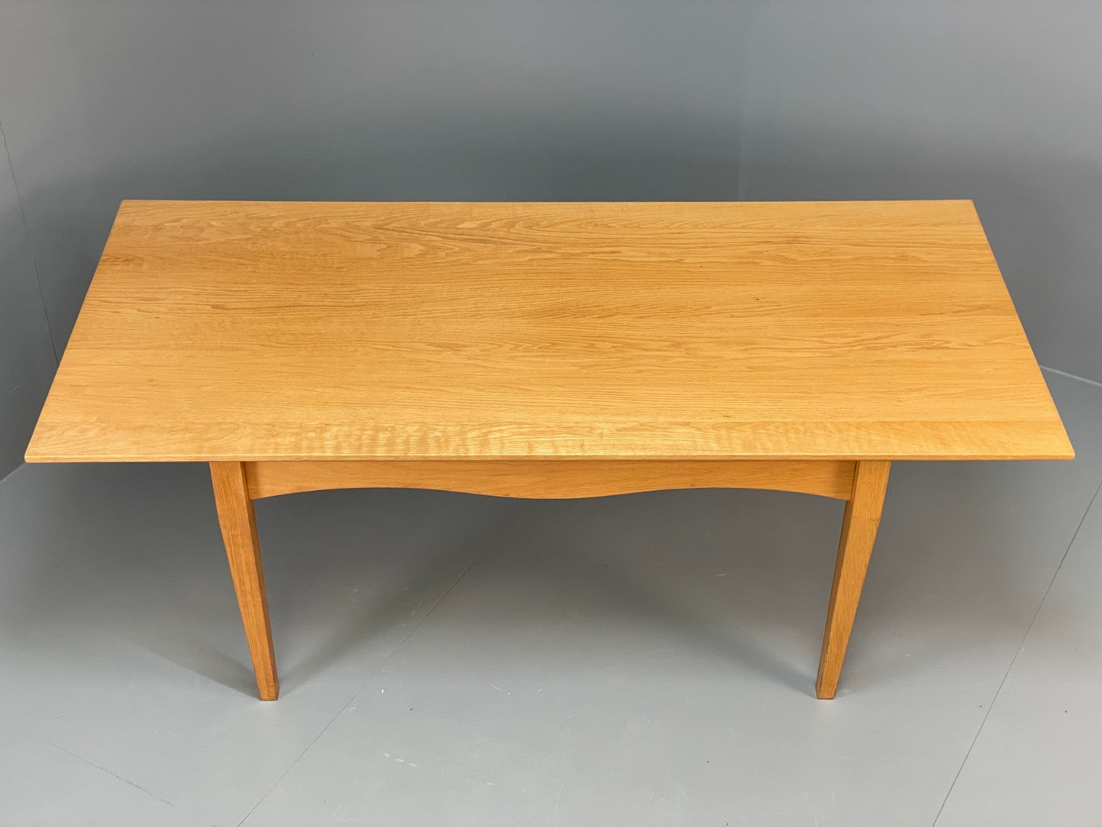 Modern Oak Dining Table - Solid Wood Removable Legs Post Modern  EB10944 MWOO2