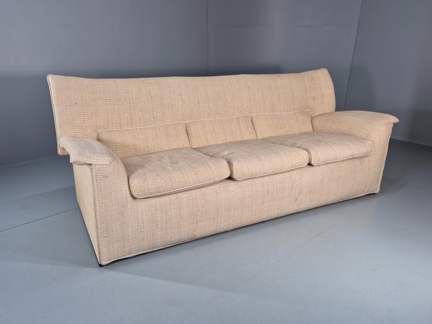 Afra and Tobia Scarpa for B and B Italia Three Seater Lauriana 80s EB11005 V3SS0