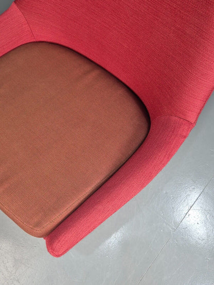Vintage Swedish Swivel Chair Red Wool Ihreborn 1970s Retro EB7900 MSWI - UKDK FURNITURE