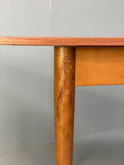 Vintage Teak Extending Dining Table With Removable Beech Legs EB9502 MWOO - UKDK FURNITURE