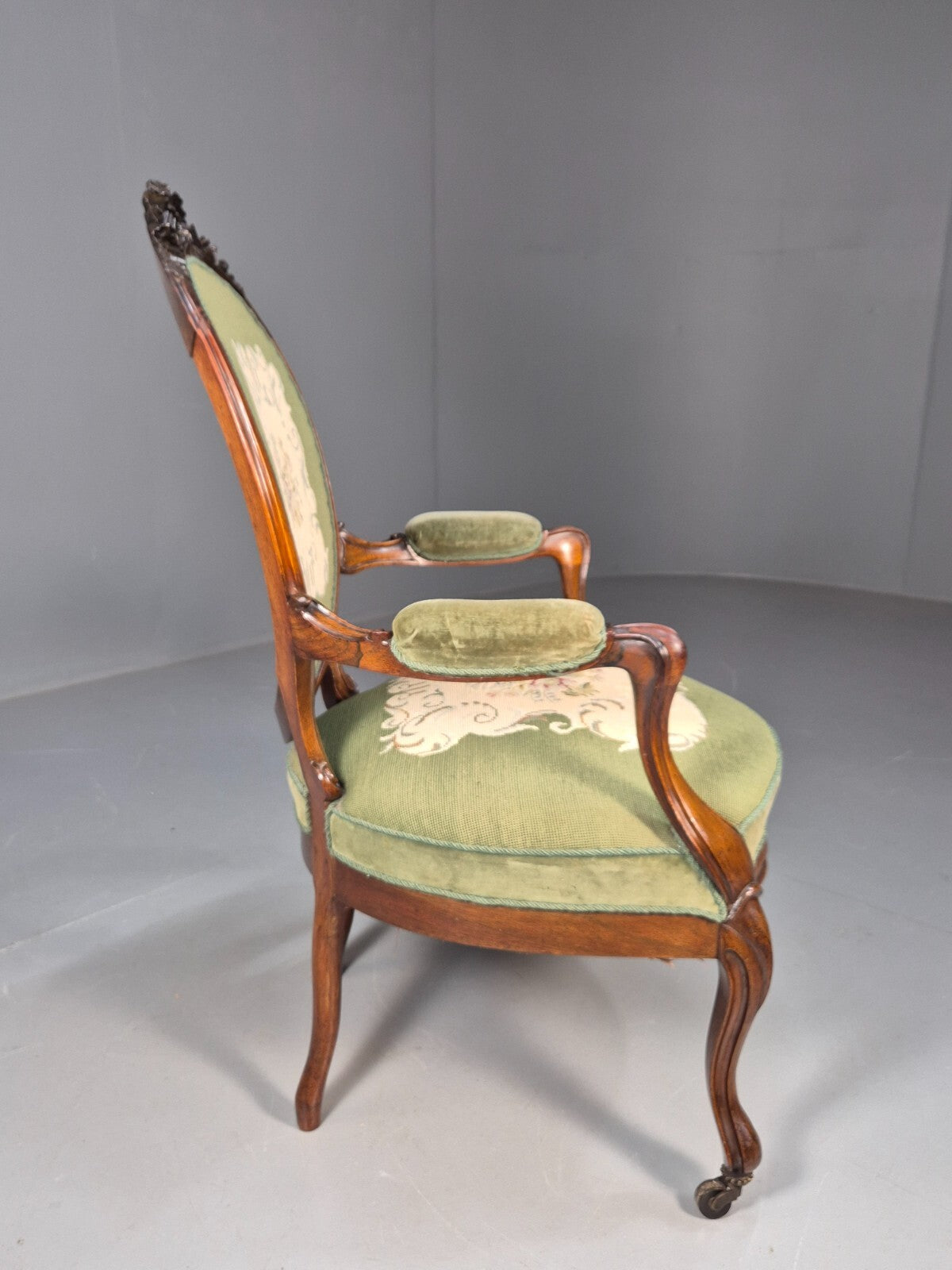 Vintage Danish Fauteuil Rococo French Style 1900s Revival Antique EB9601 VCAR - UKDK FURNITURE