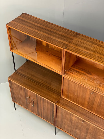 Mid Century Modular Wall Unit By Vanson Walnut 1950s Vintage EB9734 MWOO - UKDK FURNITURE