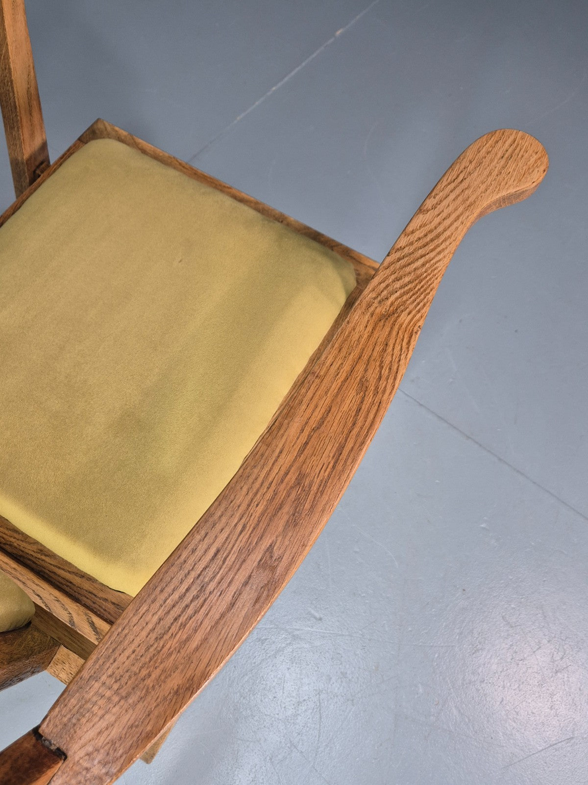 Vintage Scandinavian Rocking Chair Oak Frame 1970s Retro MCM  EB10731 MNOR12