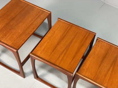 G Plan Nesting Tables 1970s Vintage Teak Quadrille Range Retro EB11070 MWOO11