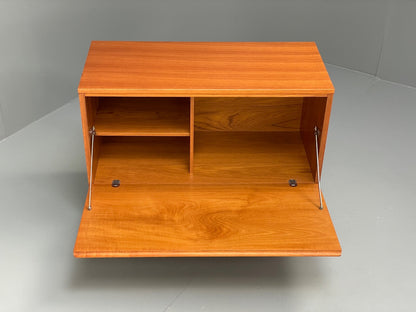 Vintage Teak Media Unit Drop Door Cabinet By Beaver & Tapley EB9743 MWOO - UKDK FURNITURE