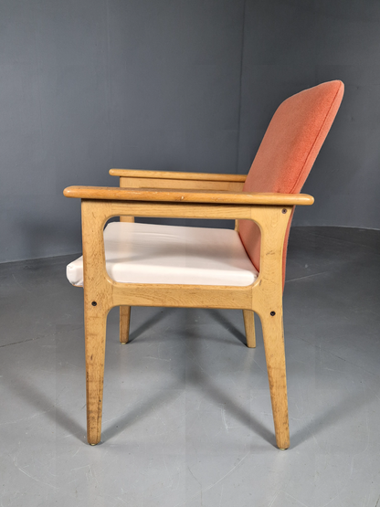 Vintage Danish Elbow Chair Oak Frame Odense Mobler Retro MCM EB6983 MNOR - UKDK FURNITURE