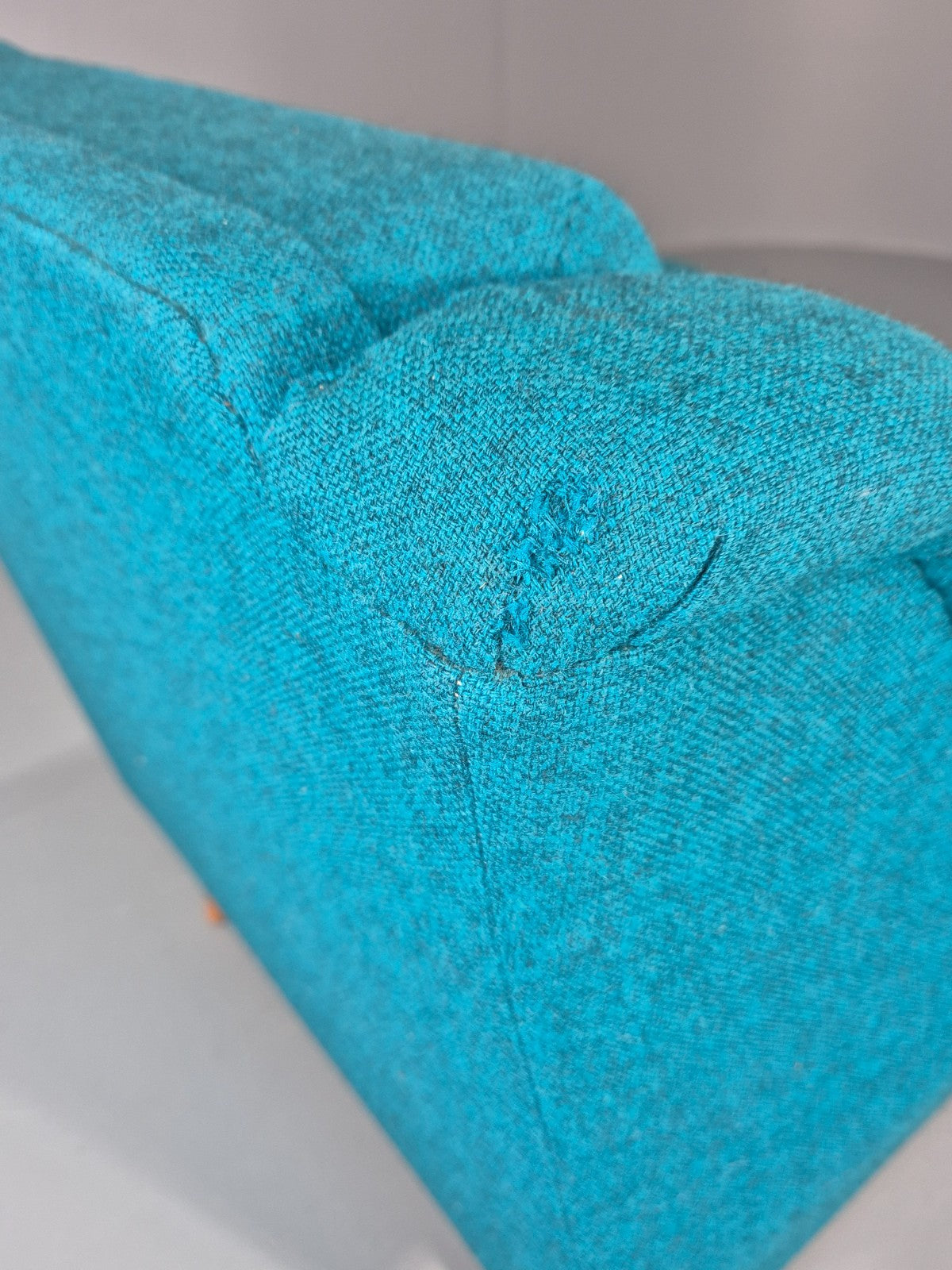Vintage Swedish Lounge Chair 1960s Retro Dux Mid Century Blue Wool  EB11104 MNOR17