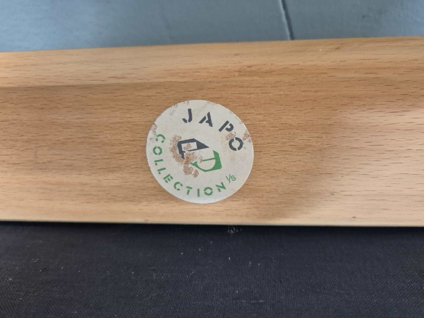 Mid Century Three Seater Sofa Blue wool Oak Base 1980s Retro  EB10398 M3SS8