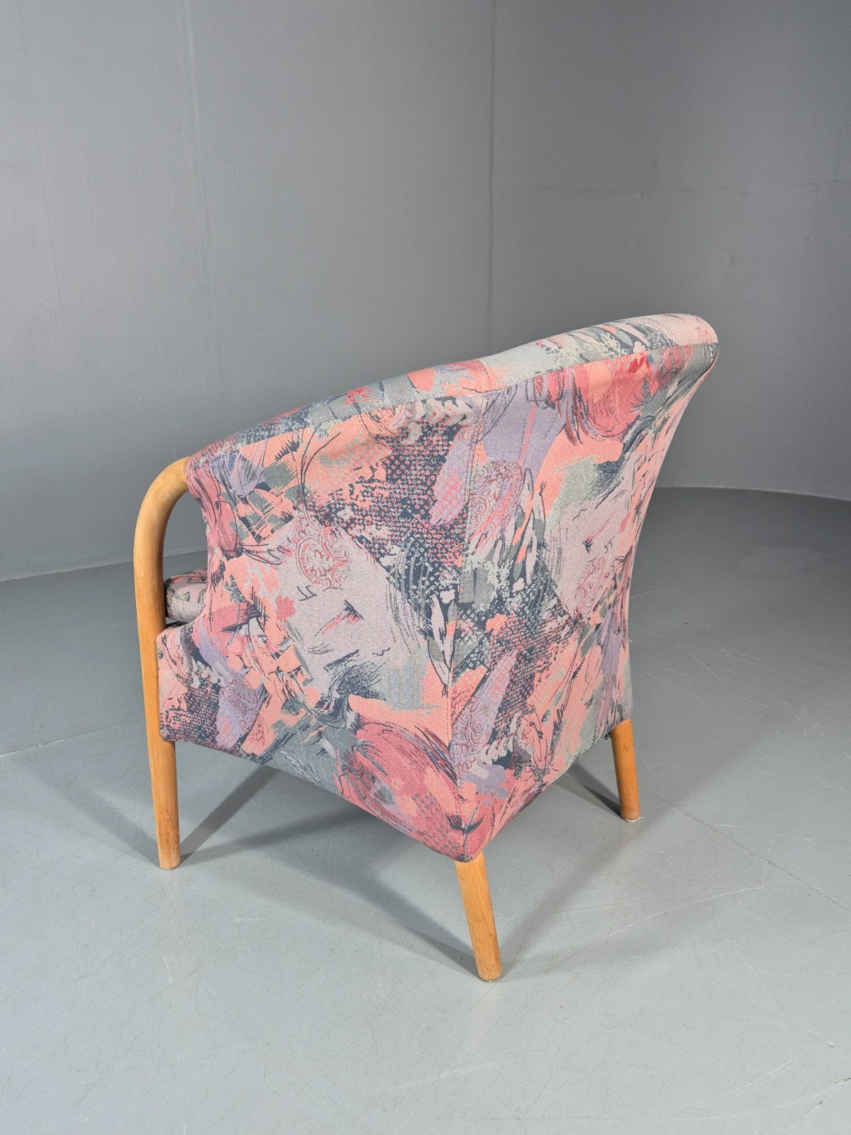 Vintage Tub Chair Stouby Multicoloured Danish Retro 1980s EB11347 MNOR10