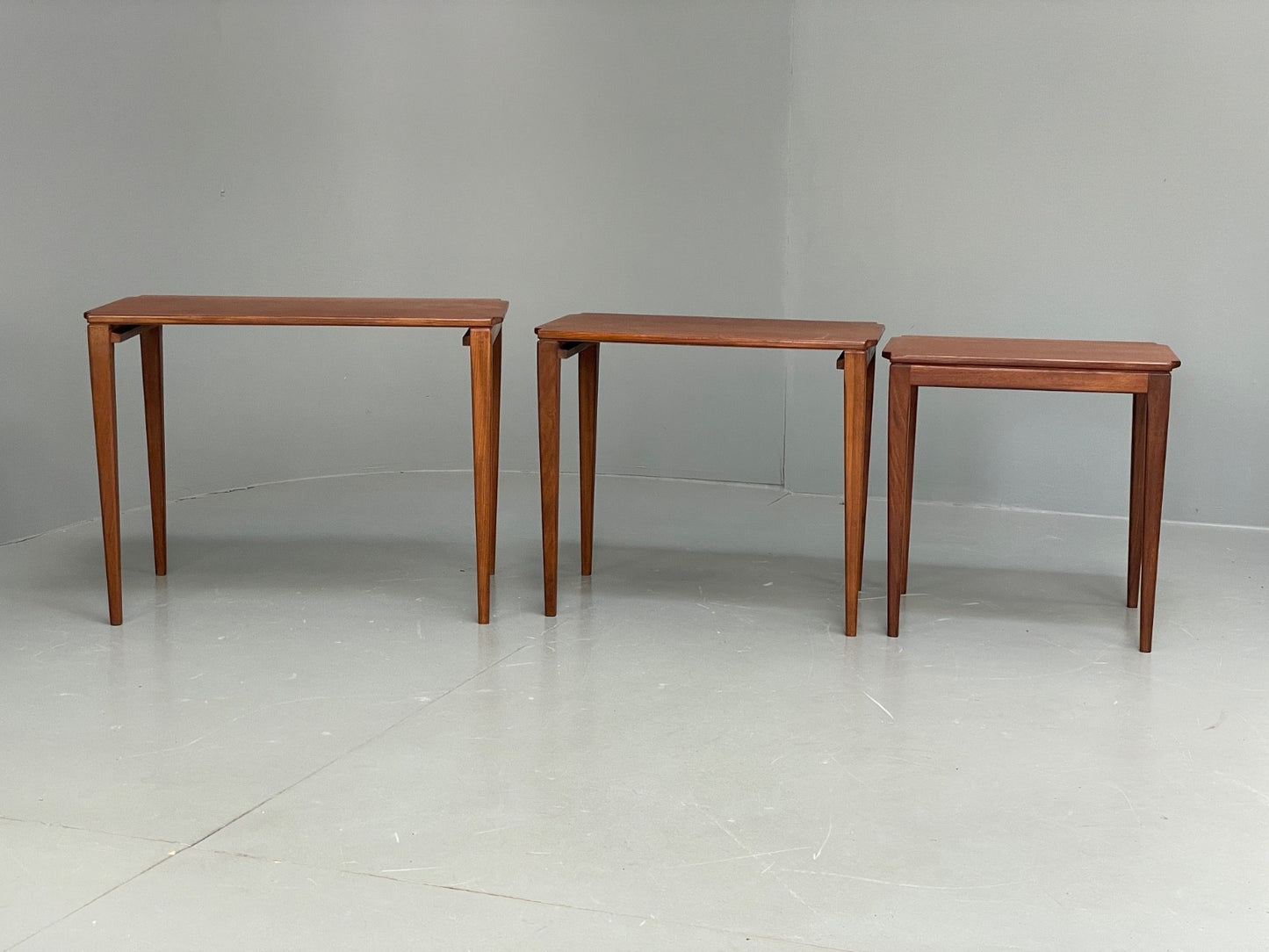 Vintage Richard Hornby Teak Nesting Tables 1960s Retro EB10009 MWOO - UKDK FURNITURE