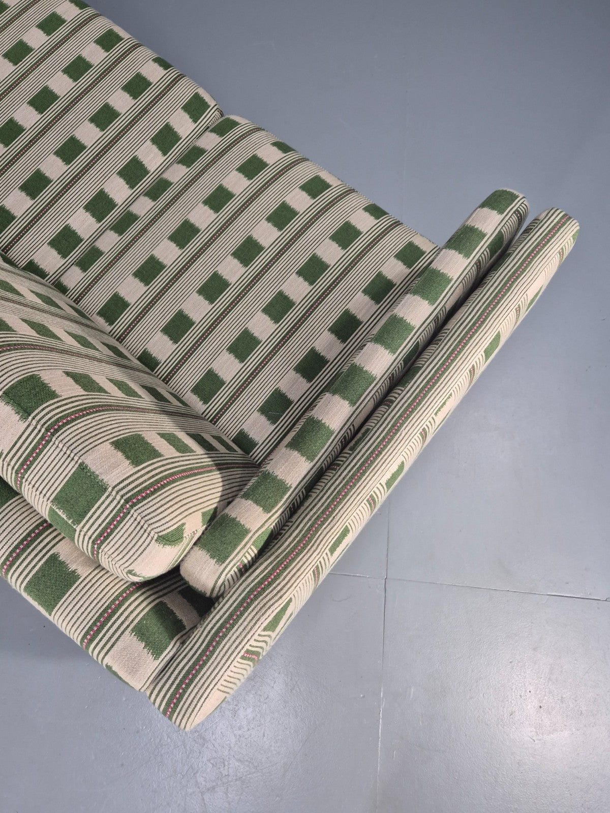 Mid Century Three Seater Sofa Danish Lost and Found Upholstery MCM EB10971 M3SS14