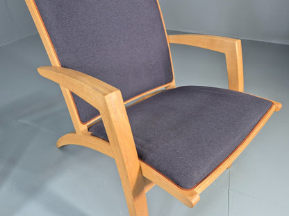 Vintage Danish Lounge Chair and Footstool Luna by Morten Gottler EB11357 MNOR14
