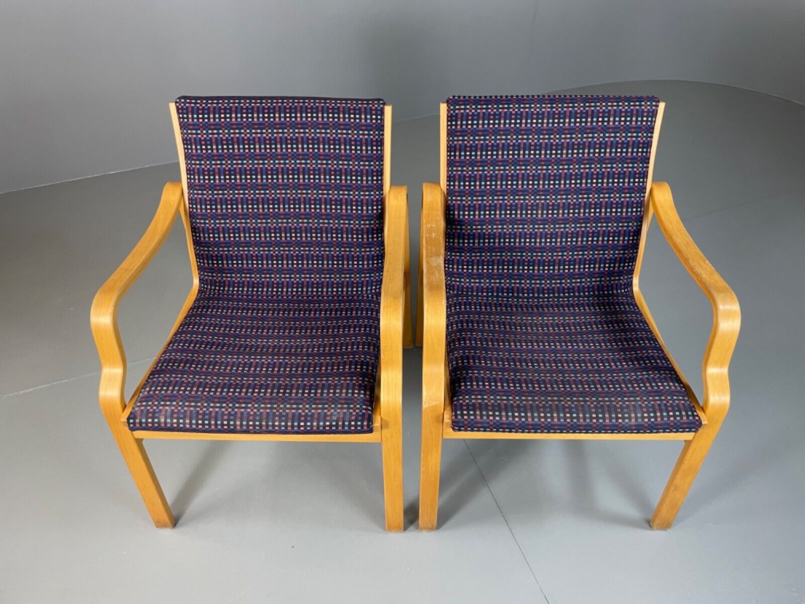 Vintage Danish bentwood lounge chairs, Aalto Style, Farstrup. Retro EB5066 MBEN - UKDK FURNITURE