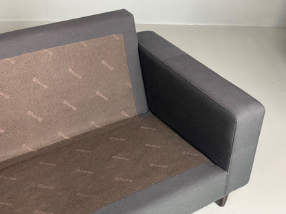 Modern Danish Sofa by Hurup Slate Grey Fabric Beech 1980s Style EB6120 M3SS15