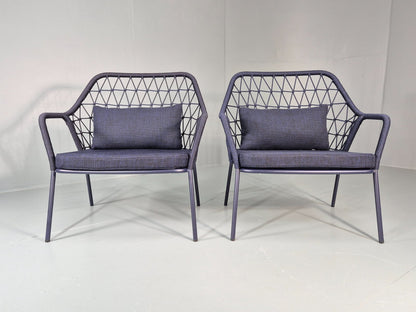 2 Pedrali Panarea 3679 Chairs Modern Design Blue Italian EB11426 MNOR4