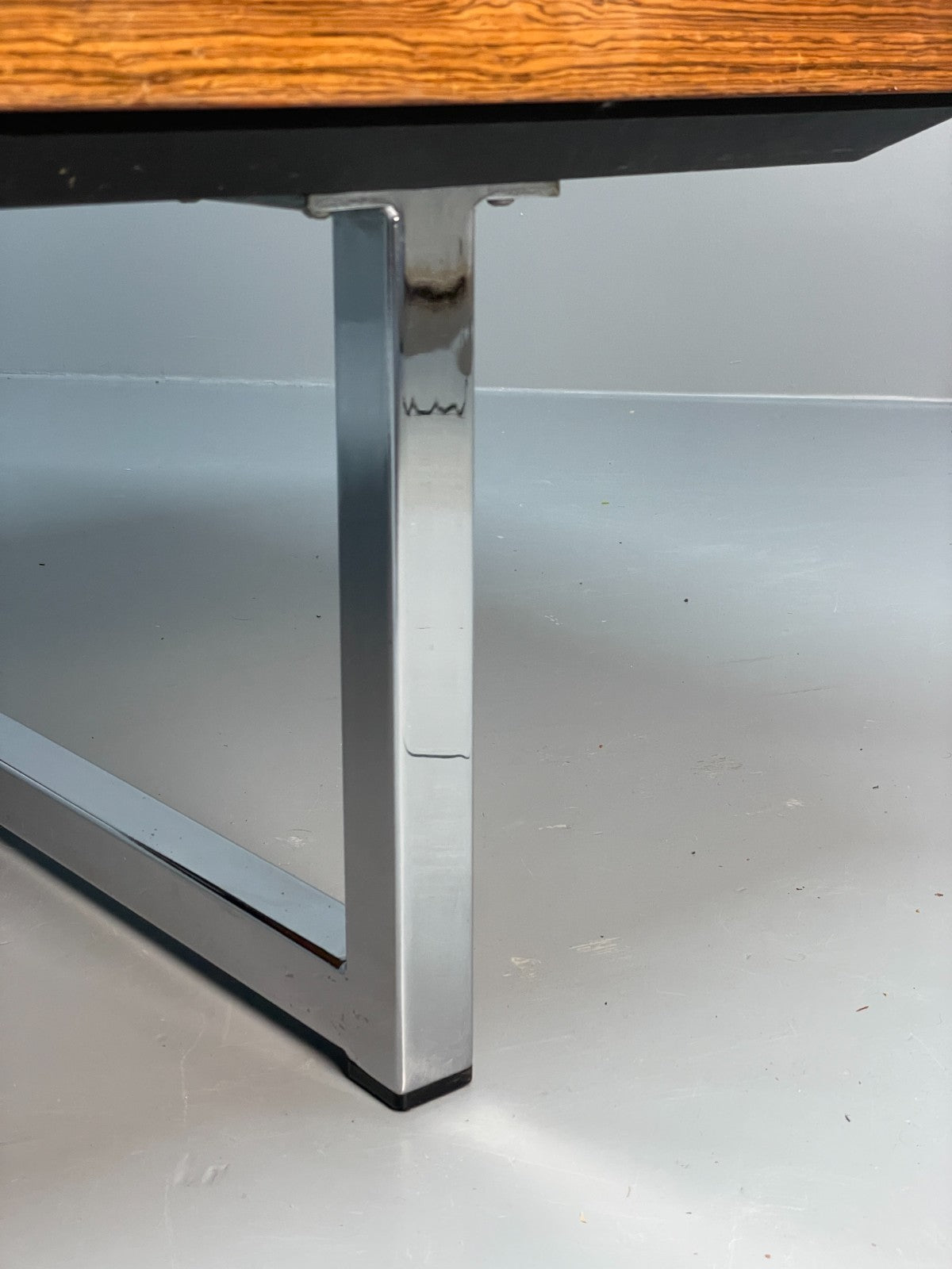 Vintage Gordon Russell Sideboard - Chrome Black Vinyl Mid Century EB10947 MWOO23