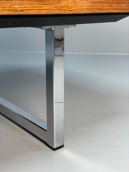 Vintage Gordon Russell Sideboard - Chrome Black Vinyl Mid Century EB10947 MWOO23