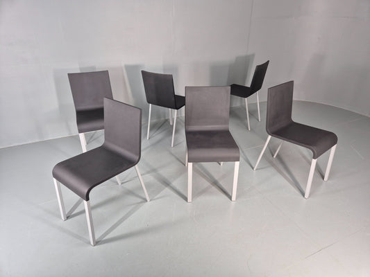 6 Vitra Chairs Grey By Maarten Van Severen Grey Model .03 1990s EB11730 MDIN1