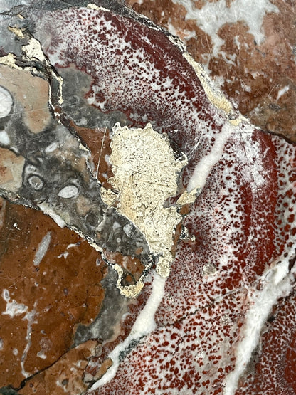 Vintage Marble Coffee Table Black Steel Frame Magazine Rack  1980s EB11047 MWOO12