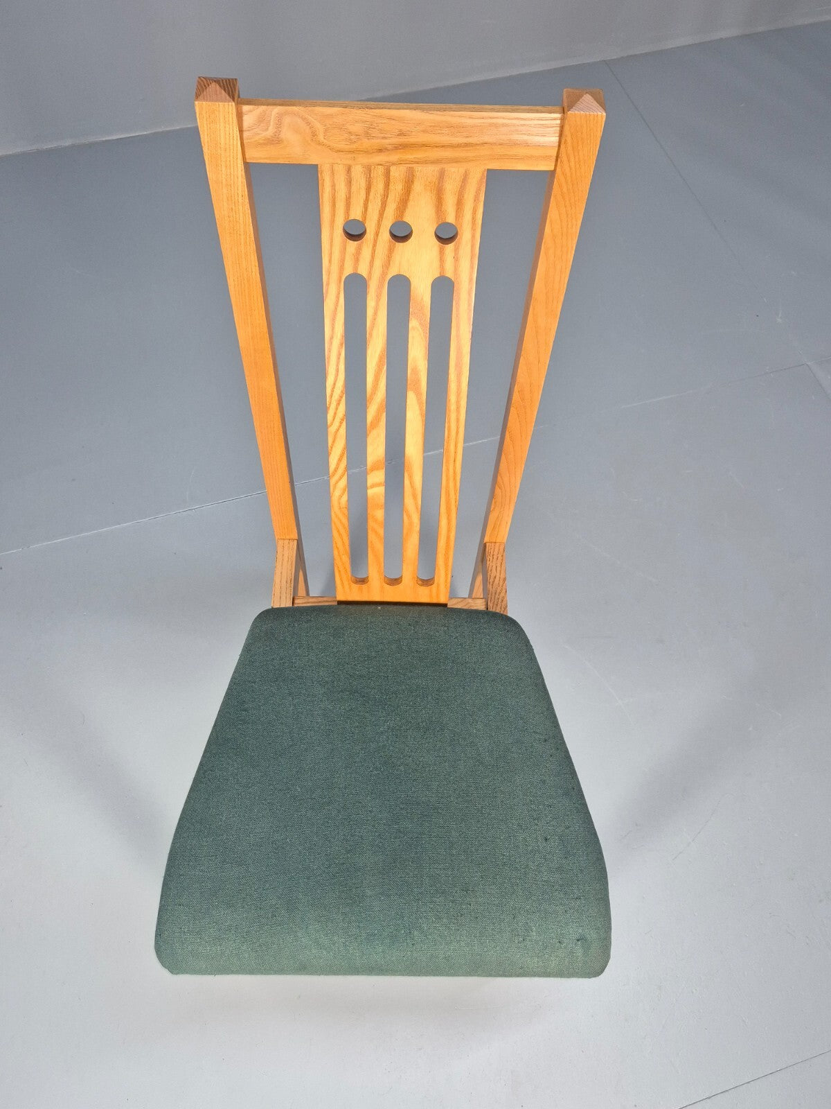 6 Vintage John Barnard Dining Chairs in Ash and Green Modern Design EB9676 MDIN - UKDK FURNITURE