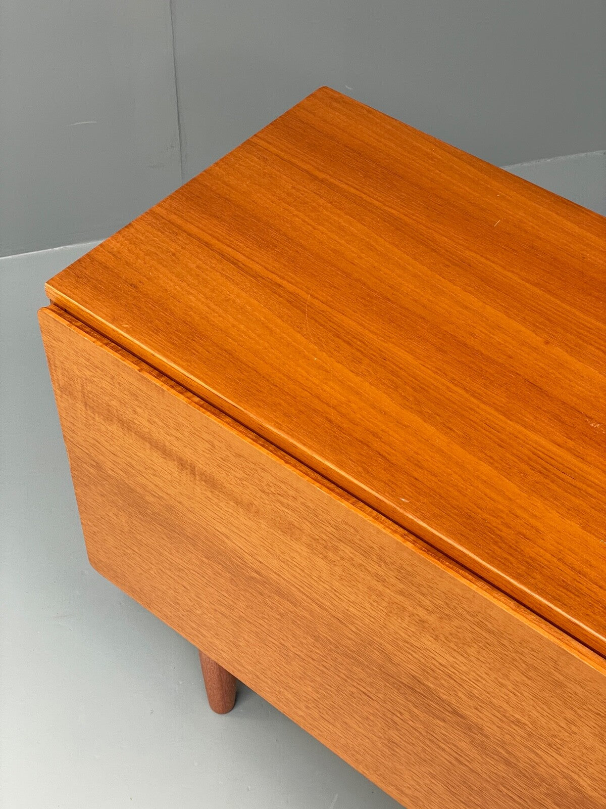 Vintage Teak Media Unit Drop Door Cabinet By Beaver & Tapley EB9743 MWOO - UKDK FURNITURE