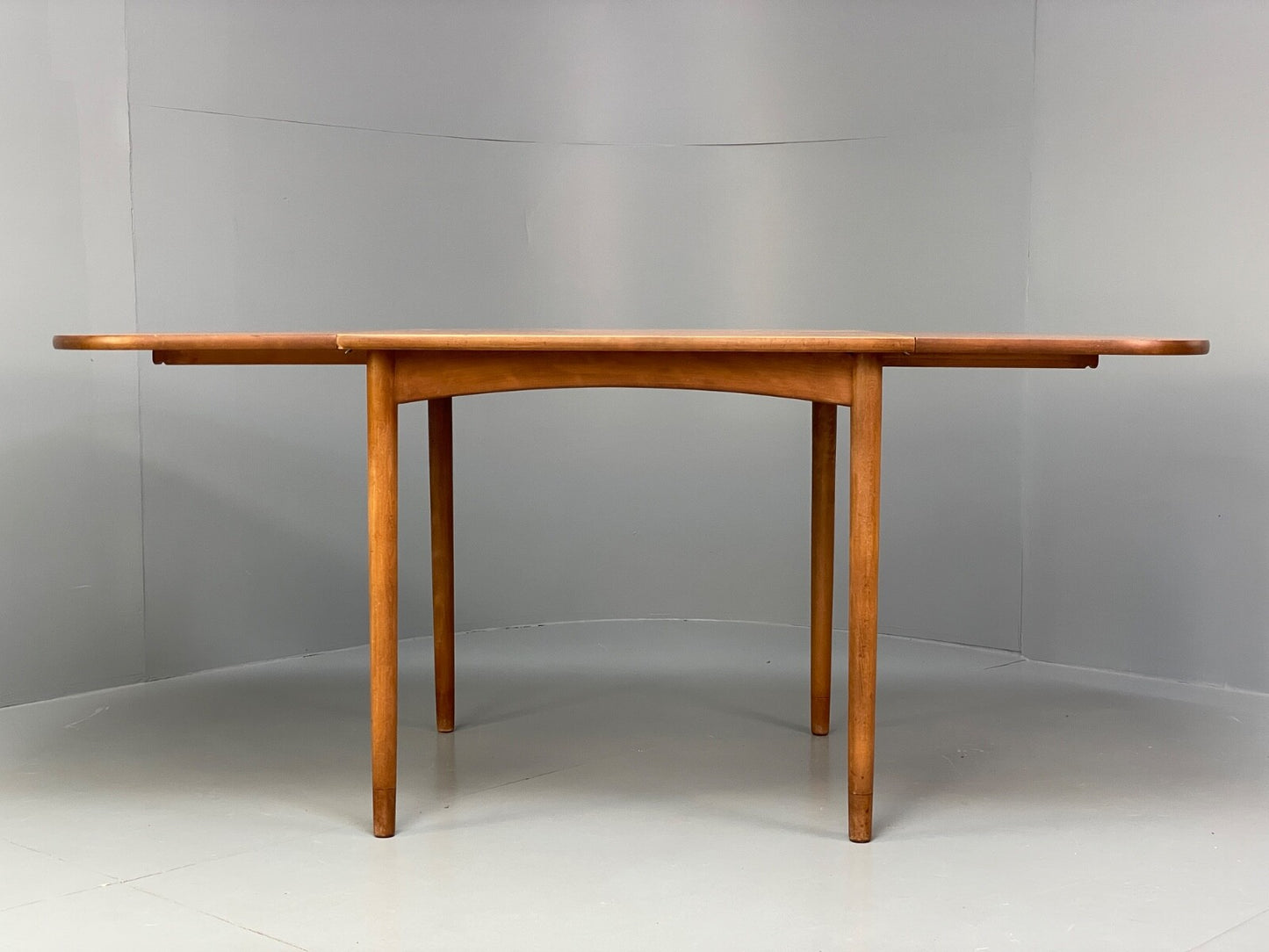 Vintage Teak Extending Dining Table Drop Leaf Beech Mid Century EB9813 MWOO - UKDK FURNITURE