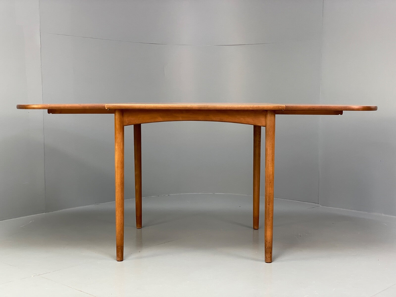 Vintage Teak Extending Dining Table Drop Leaf Beech Mid Century EB9813 MWOO - UKDK FURNITURE