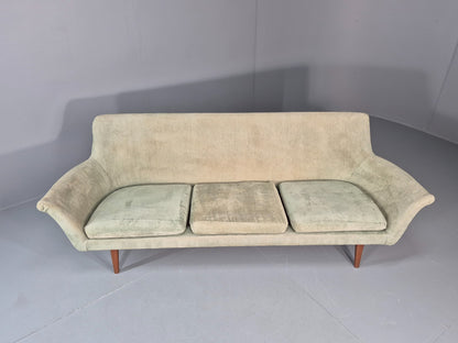 Three Seat Midcentury Sofa 1960s Sweden Teak Legs Retro EB11081 M3SS4