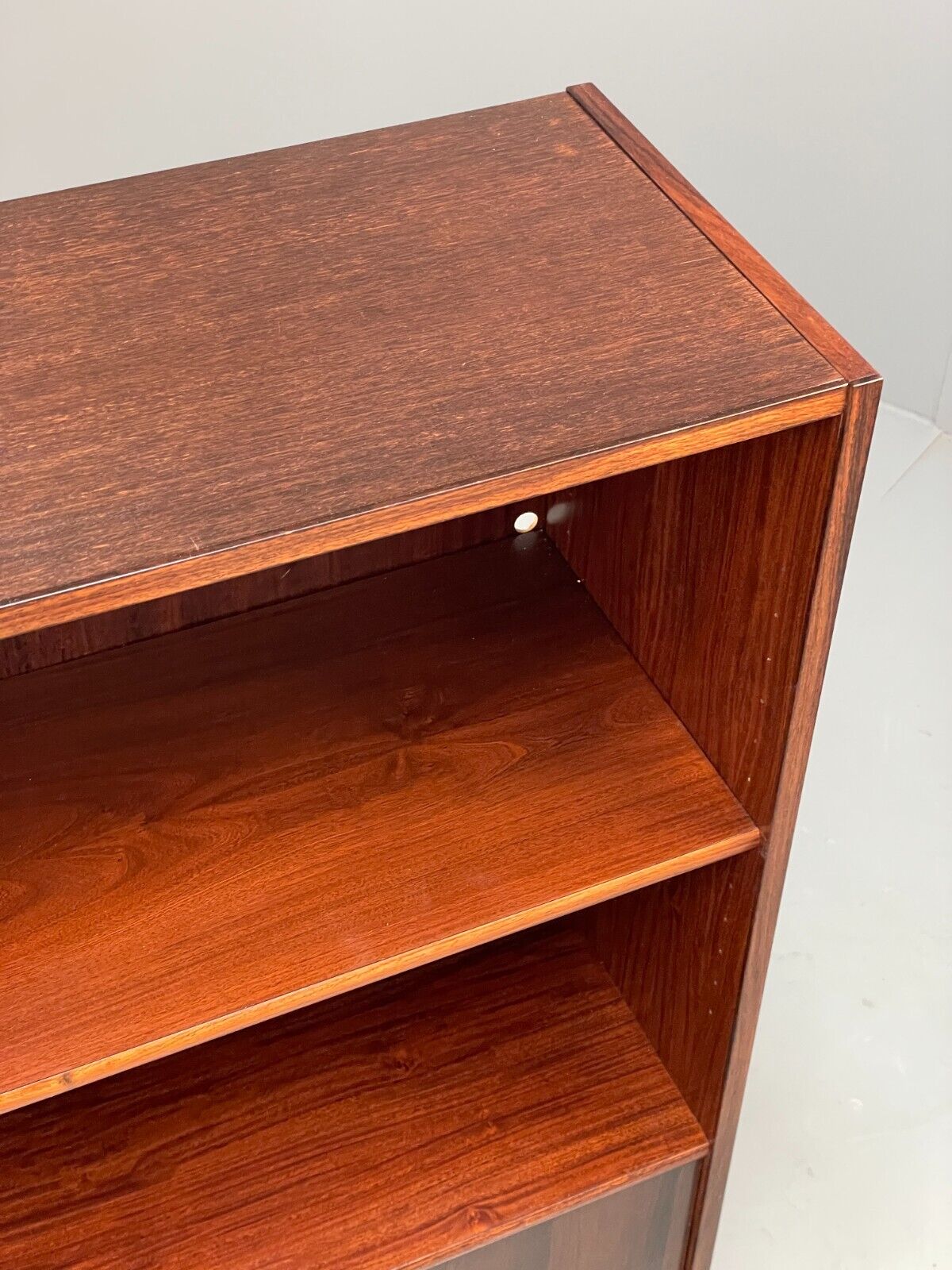 Vintage Danish Bookcase Shelving Unit With Drop Door Drinks Cabinet EB8815 MWOO - UKDK FURNITURE
