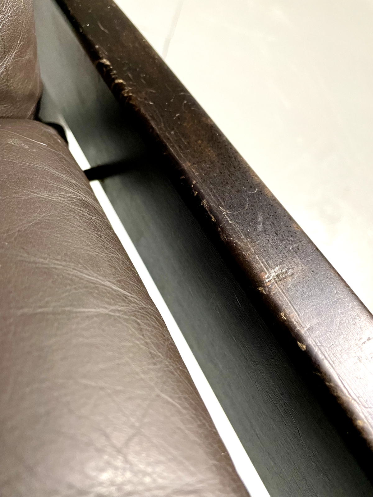 Vintage Danish Lounge Chair Brown Leather Jeki Gehl Retro MCM EB6082 MNOR16