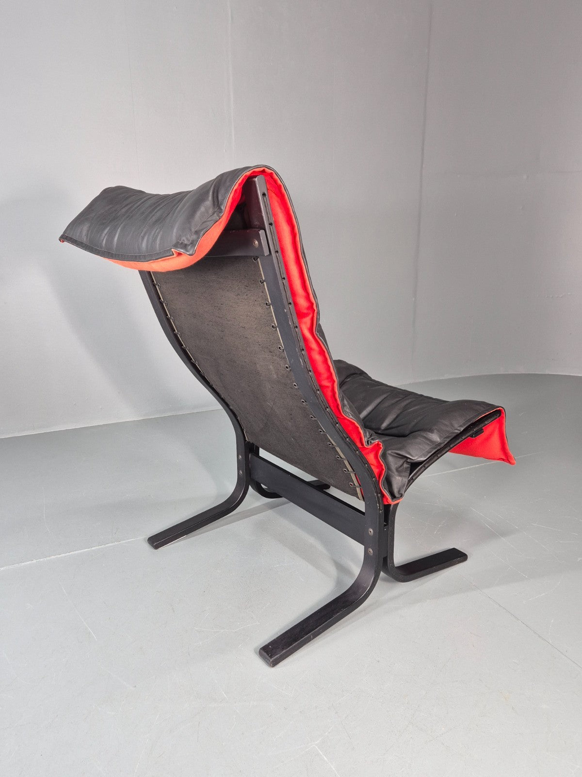 Mid Century Siesta Lounge Chair 1980s Vintage Norway Westnofa Retro EB9907 MBEN5