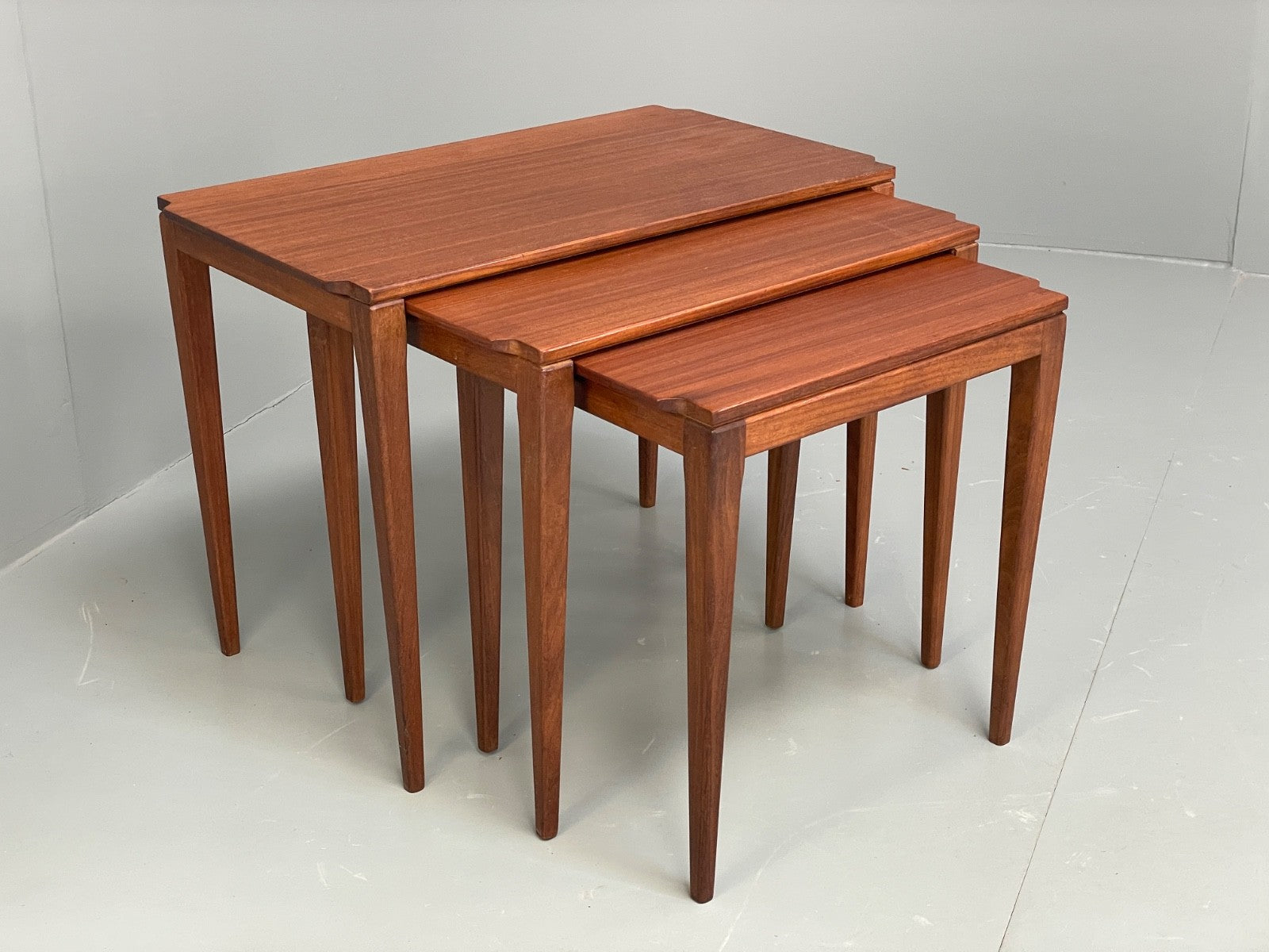 Vintage Richard Hornby Teak Nesting Tables 1960s Retro EB10009 MWOO - UKDK FURNITURE