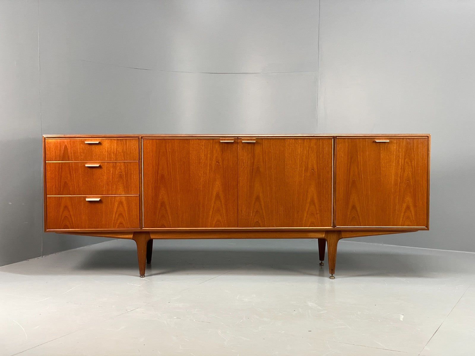 Vintage McIntosh Teak Sideboard 1960s Mid Century Drawers Shelving EB11507 MWOO0