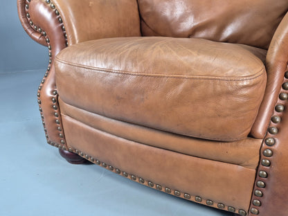 Vintage Leather Club Chair 1980s Danish Retro EB9642 VLEA - UKDK FURNITURE
