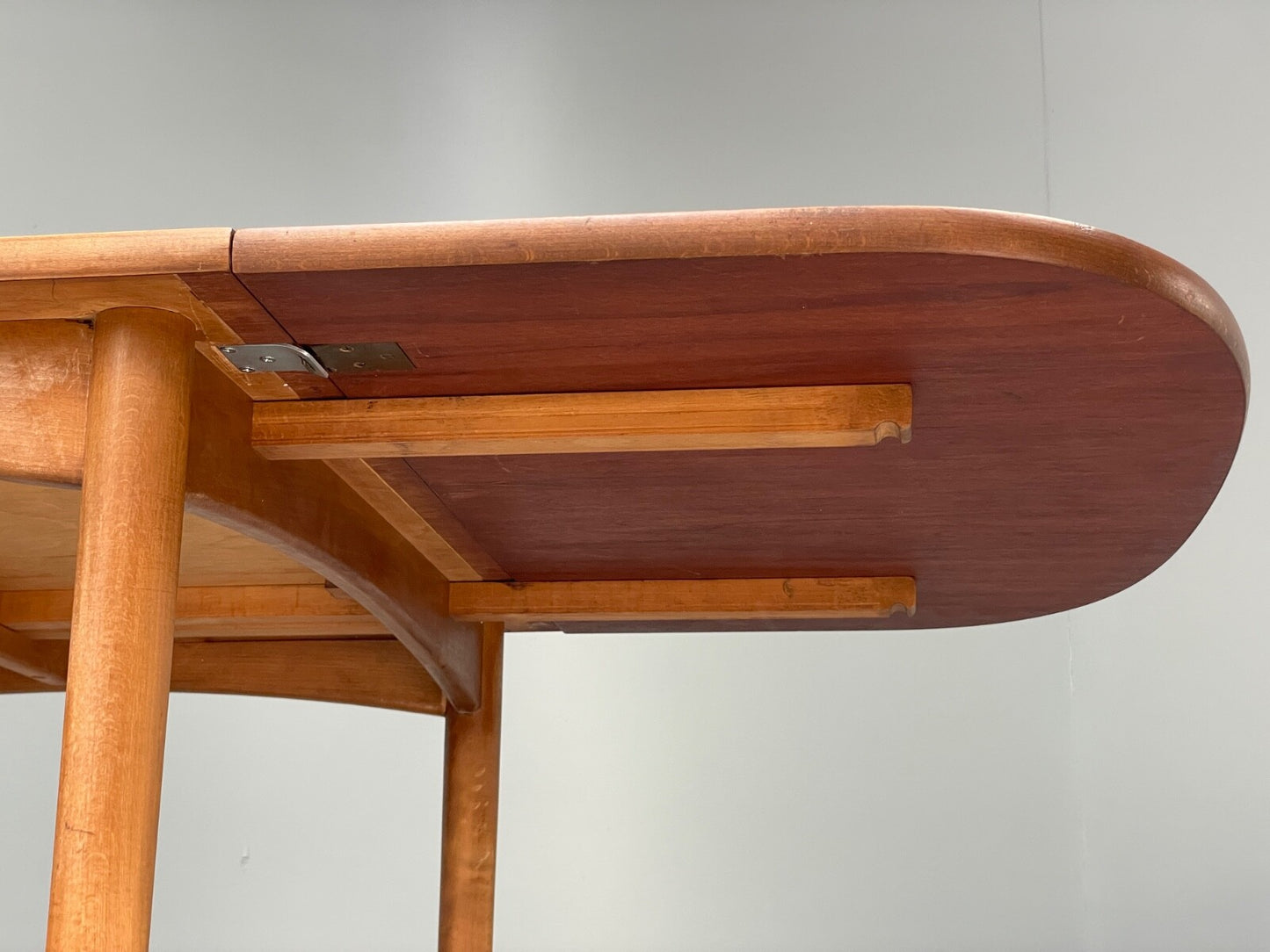 Vintage Teak Extending Dining Table Drop Leaf Beech Mid Century EB9813 MWOO - UKDK FURNITURE