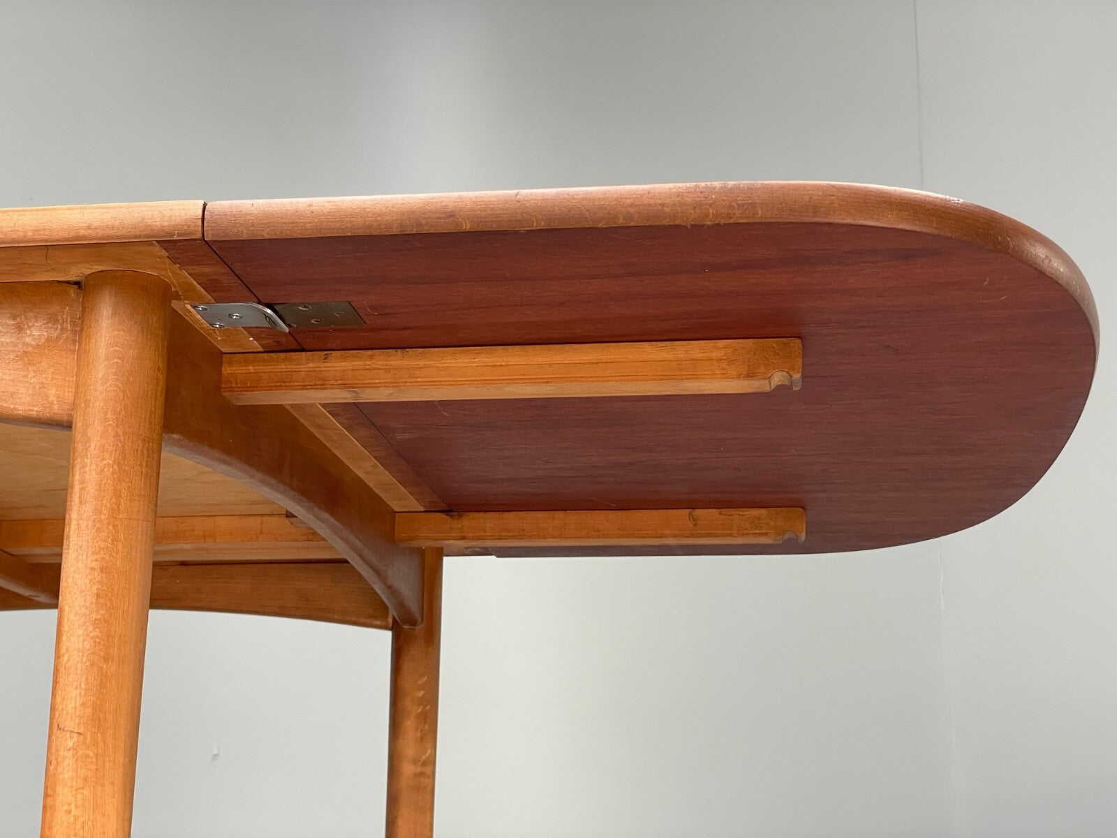 Vintage Teak Extending Dining Table Drop Leaf Beech Mid Century EB9813 MWOO - UKDK FURNITURE