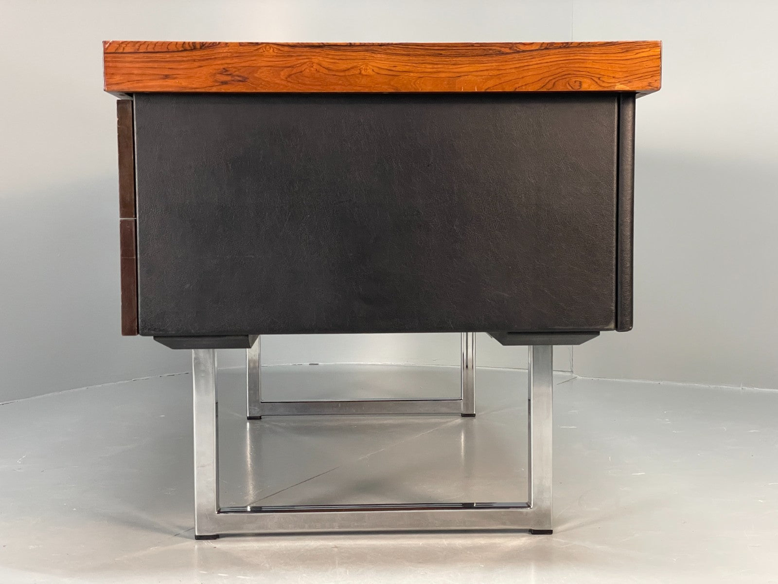 Vintage Gordon Russell Sideboard - Chrome Black Vinyl Mid Century EB10947 MWOO18