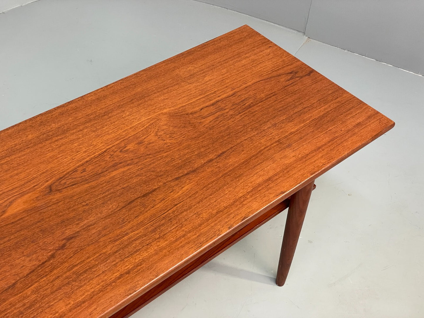 Vintage Teak Coffee Table With Magazine Rack Retro Danish Design EB9426 MWOO - UKDK FURNITURE