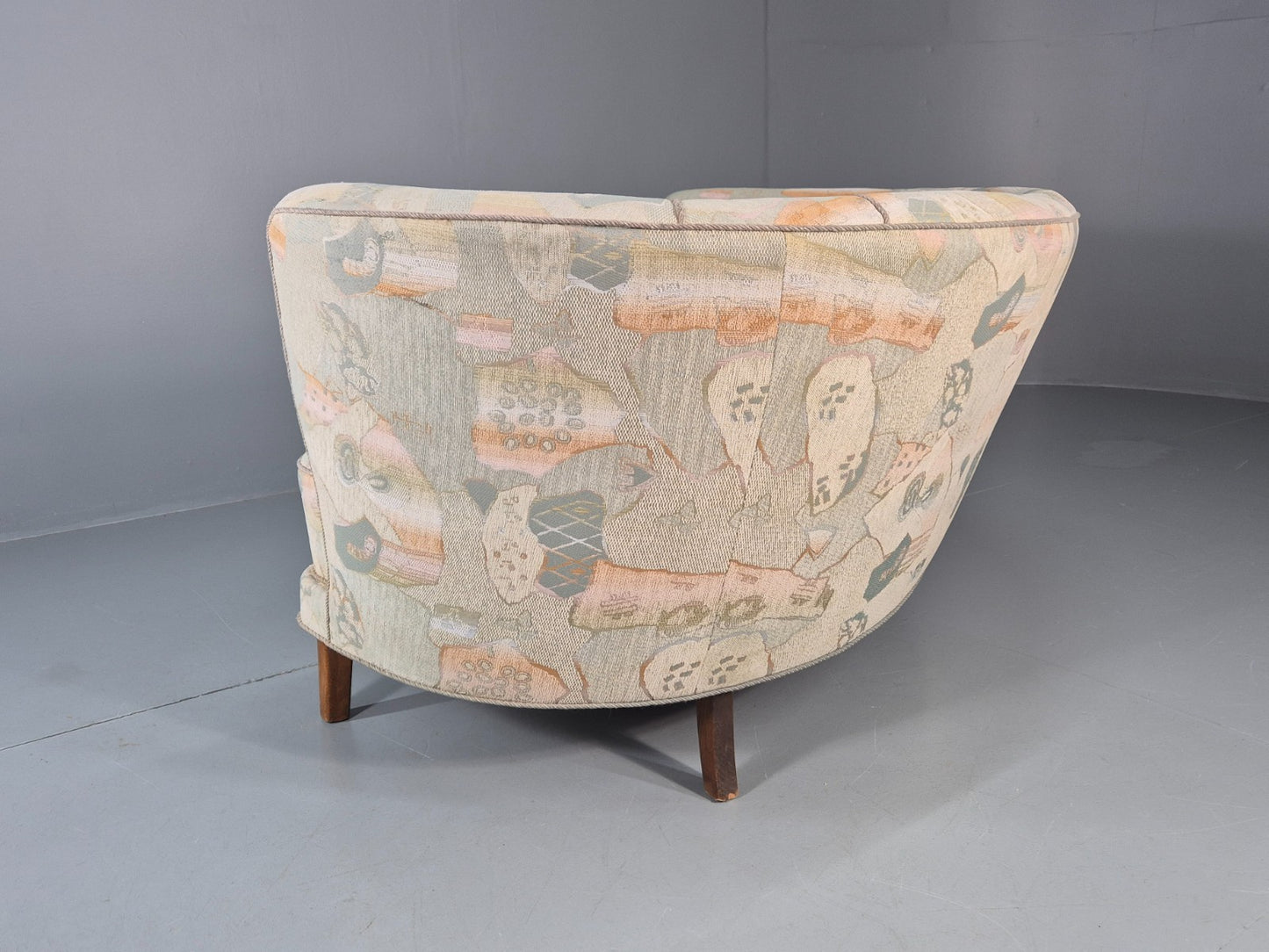 Vintage Two Seater Danish Curved Banana Sofa 1930s Art Deco Retro EB10792 M2SS19