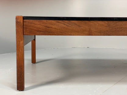 Vintage Teak Coffee Table - Guy Rogers 1960s Black Laminate Top  EB10955 MWOO3