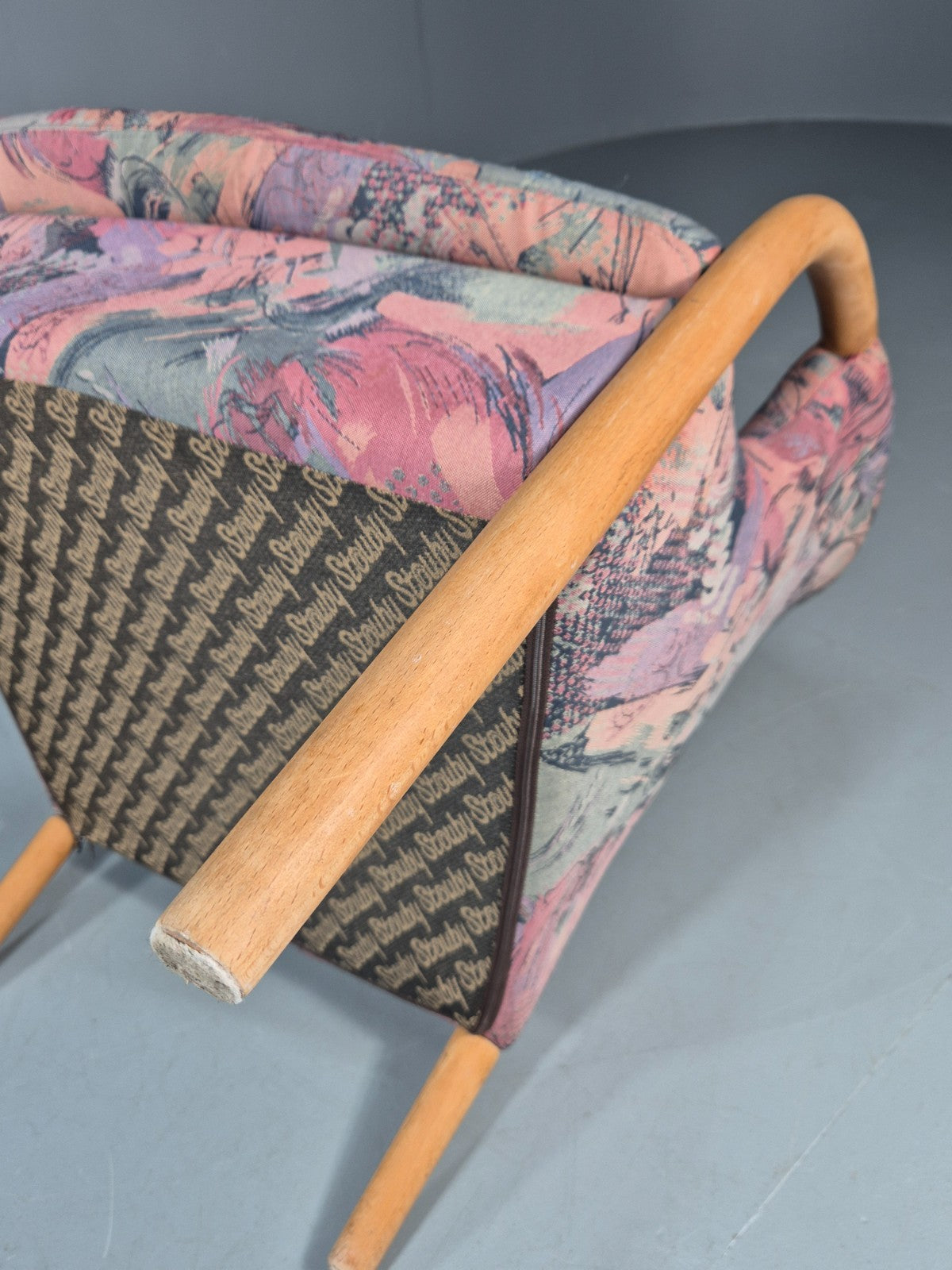 Vintage Tub Chair Stouby Multicoloured Danish Retro 1980s EB11347 MNOR13