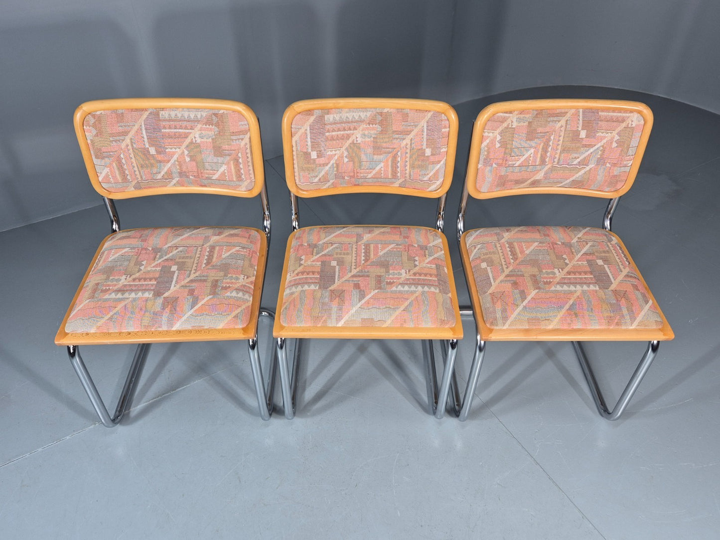 3 Cesca Dining Chairs Marcel Breuer Bauhaus Classic 1980s Retro EB11208 MDIN2