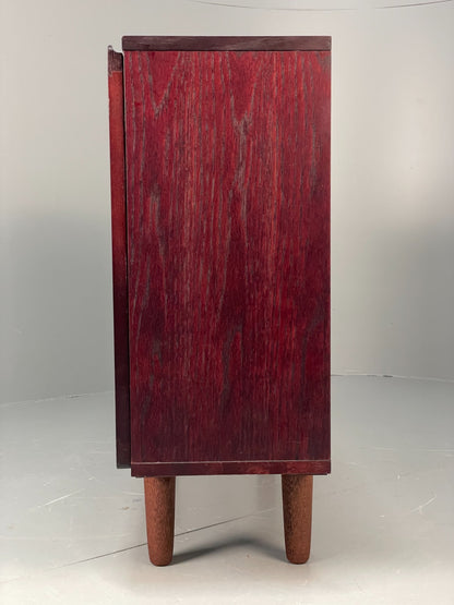 Vintage Oak Glazed Bookcase By Beaver & Tapley Dark Stained EB11499 MWOO9