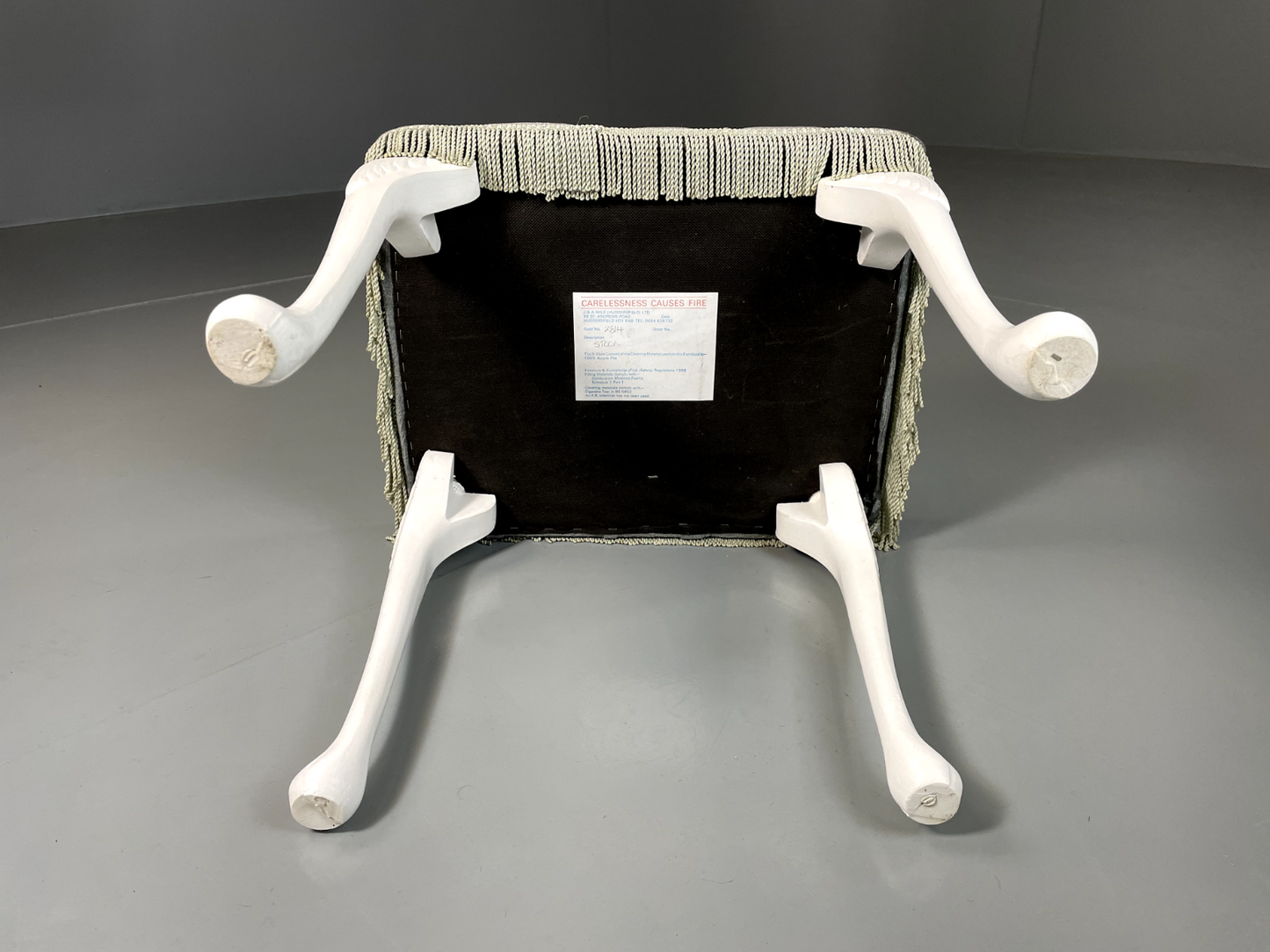 Vintage Bedroom Stool Kitsch 1980s Retro EB5708 VWOO8