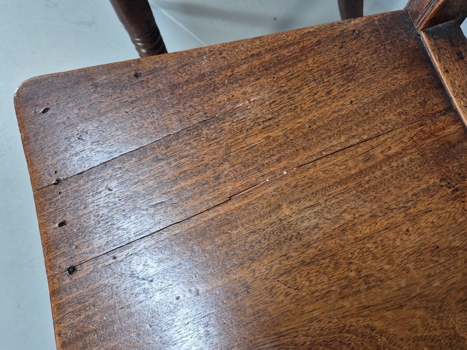 4 Antique Ball Back Walnut Dining Chairs Regency Style EB9146 VDIN - UKDK FURNITURE